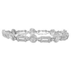 Sophisticated 0.83ct Round Brilliant Natural Diamond Bracelet in 18K White Gold