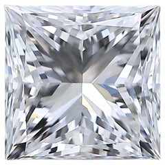Sophisticated 0.90ct Ideal Cut Square-Shaped Diamond - GIA Certified