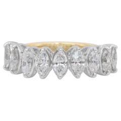Sophisticated 1.63ct Diamonds Ring in 18k White & Yellow Gold - IGI Certified