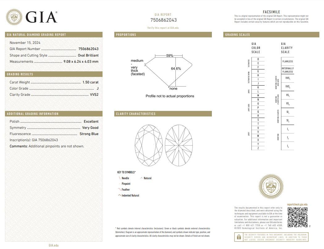 Women's Sophisticated 1.80ct Diamonds Halo Ring in 18k Yellow Gold - GIA Certified