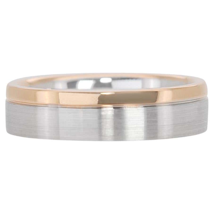 Benchmark Two Tone Rings Tiffany and Co. Two-tone Milgrain Band Ring For Sale at 1stDibs ...