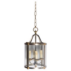 Sophisticated 20th Century French Brass and Nickel Lantern