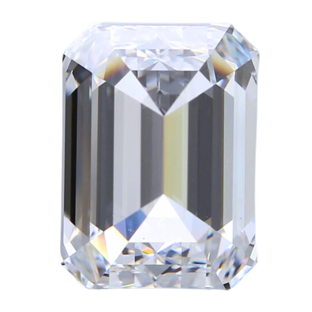 Women's Sophisticated 4.01ct Ideal Cut Emerald-Cut Diamond - GIA Certified