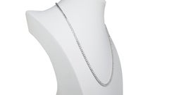 Sophisticated 4.63ct Diamonds Chain Necklace in 18k White Gold - IGI Certified