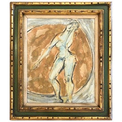 Sophisticated Abstract Nude Painting by Auguste Herbin