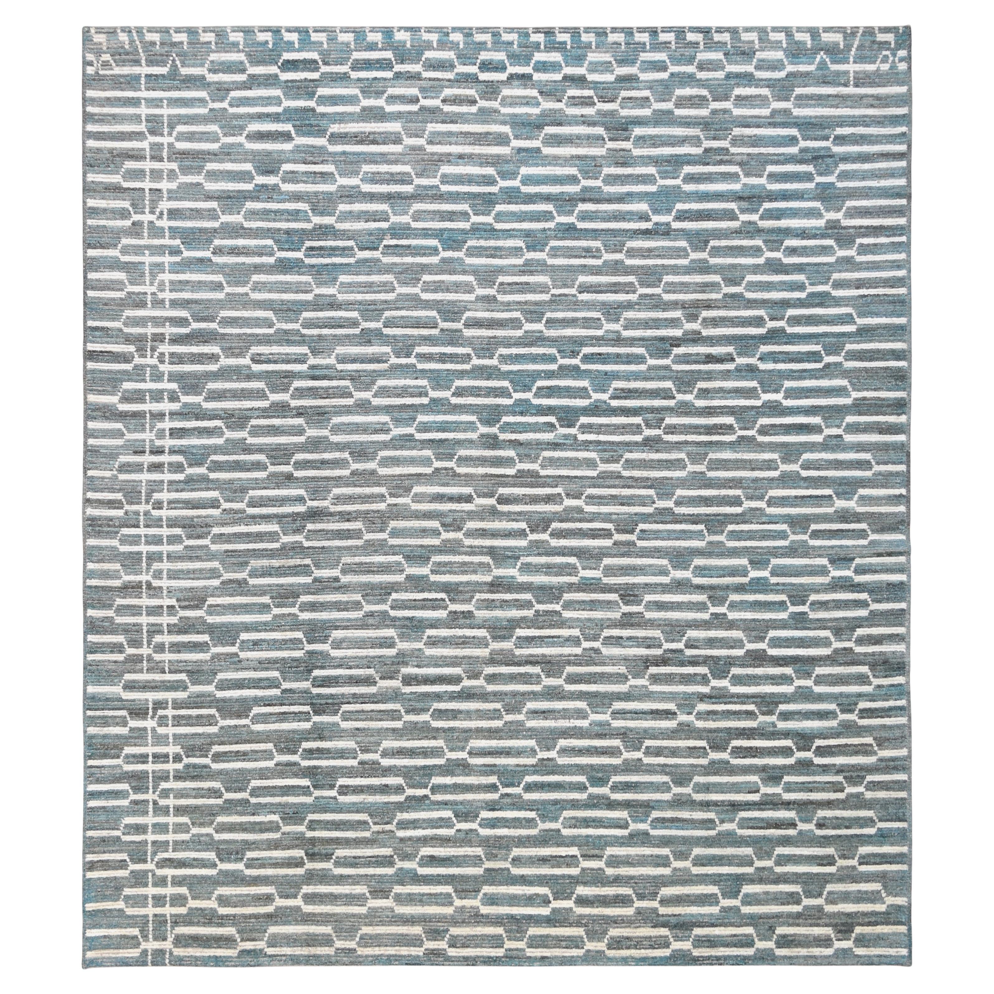 Tappeto Geometrico Artistico Sofisticato 9'11''x11'2''