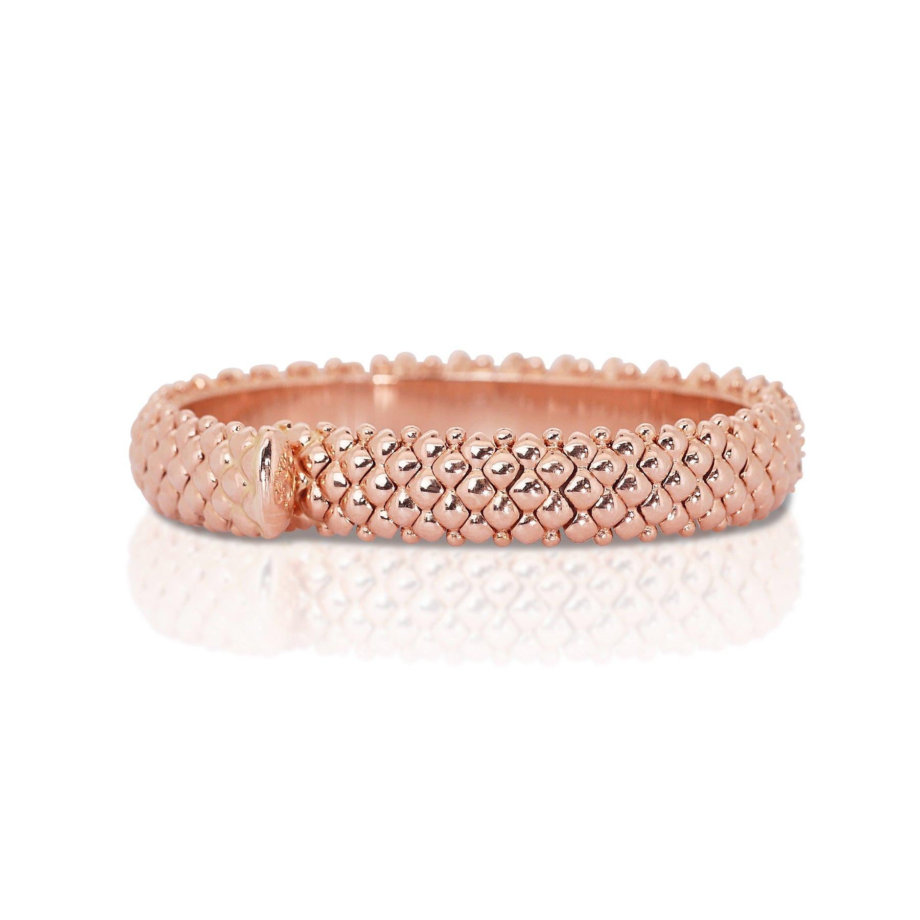 Women's Sophisticated Bangle with Natural Diamonds For Sale