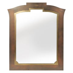 Sophisticated Belgo Chrome graphical mirror, Belgium ca. 1980