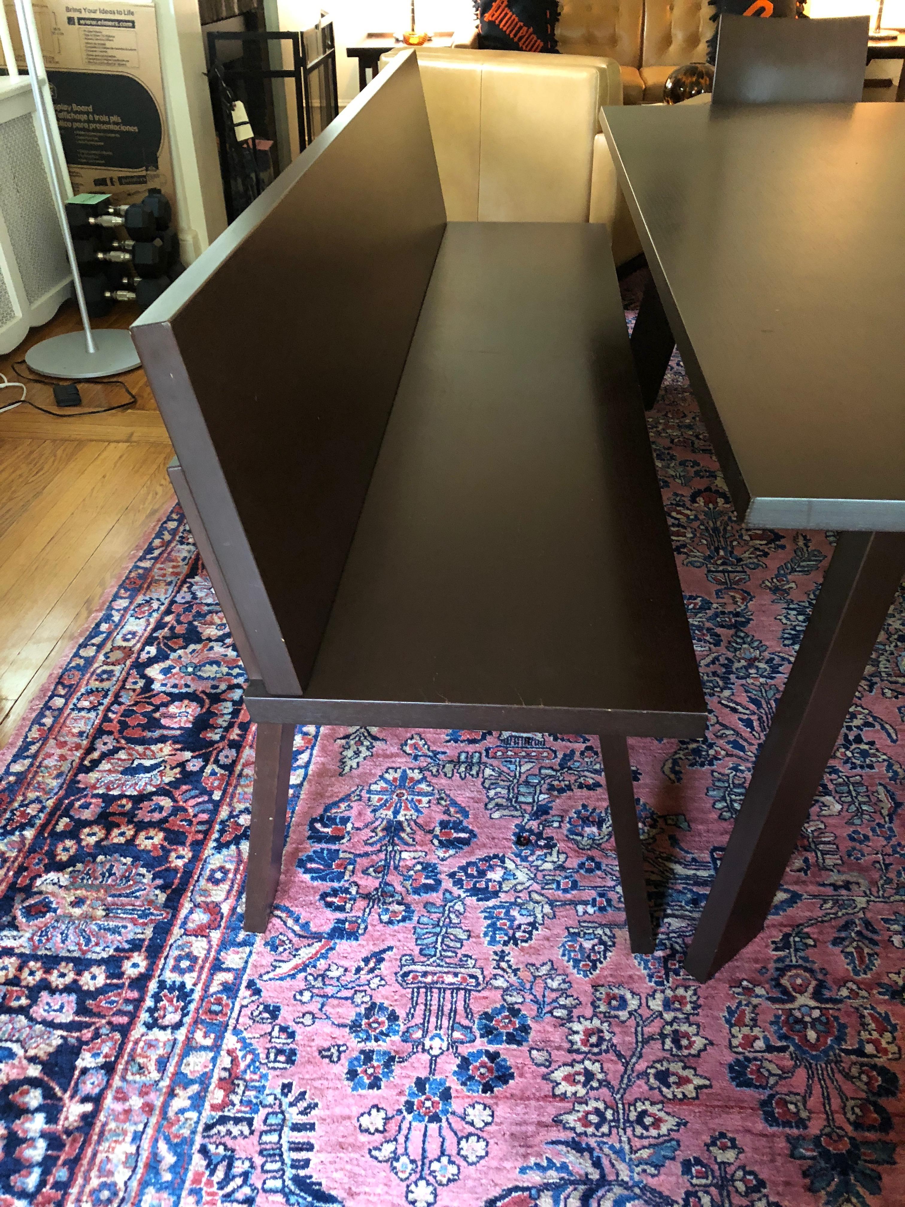 Sophisticated Bulthaup Dining Table with Two Benches and Two Armchairs 1