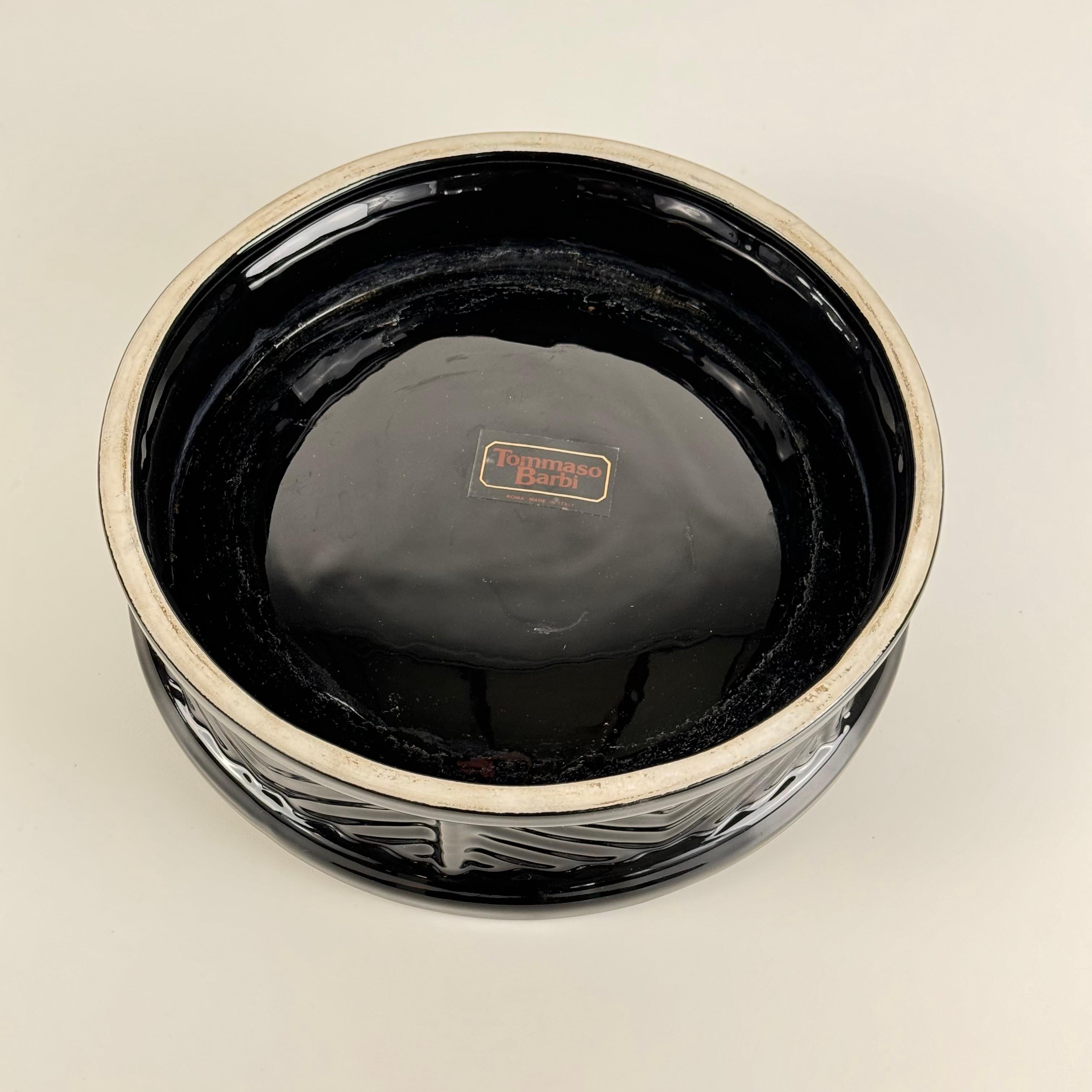 Sophisticated Ceramic Catchall/Centrepiece by Tommaso Barbi, Rome, 1970s For Sale 7
