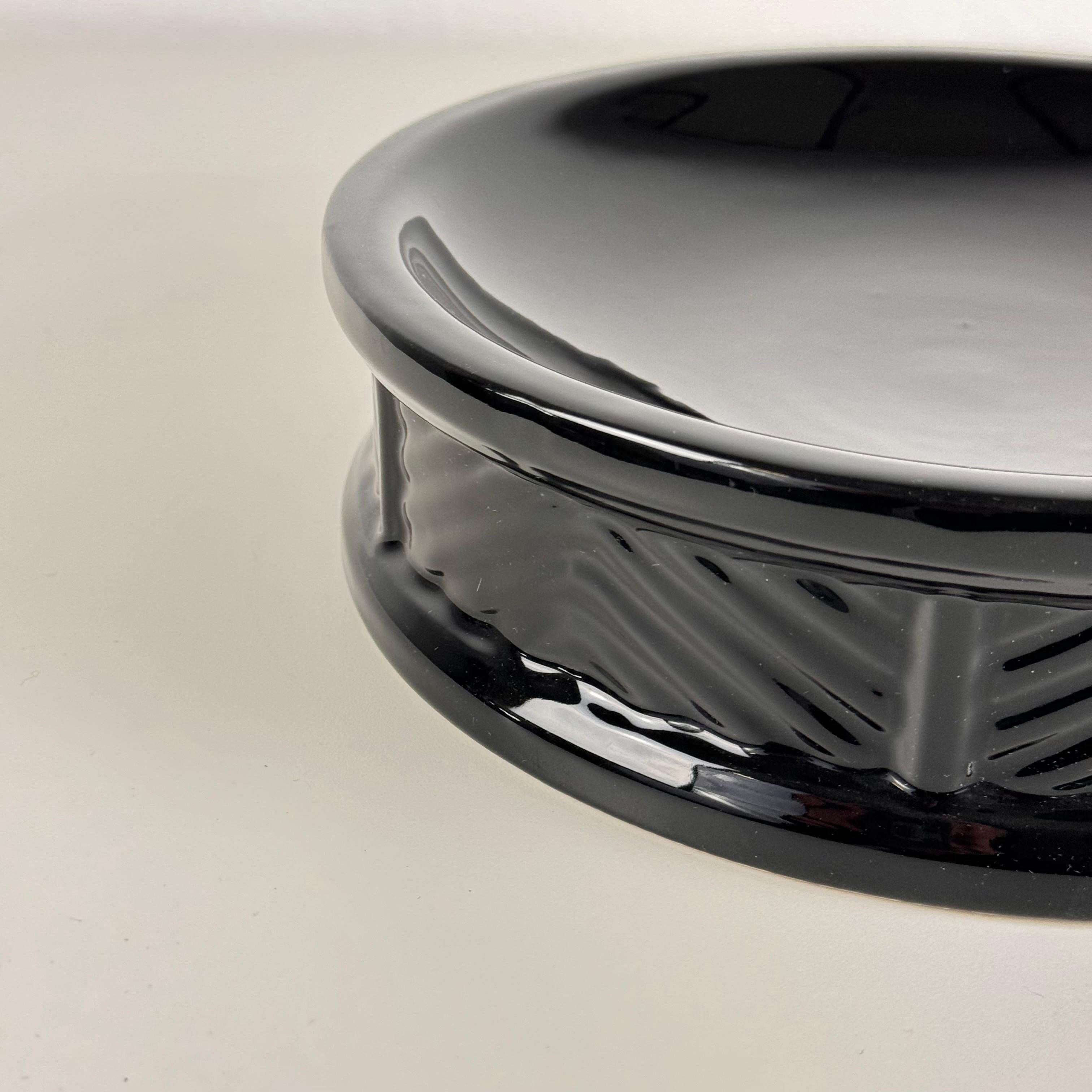 Glazed Sophisticated Ceramic Catchall/Centrepiece by Tommaso Barbi, Rome, 1970s For Sale