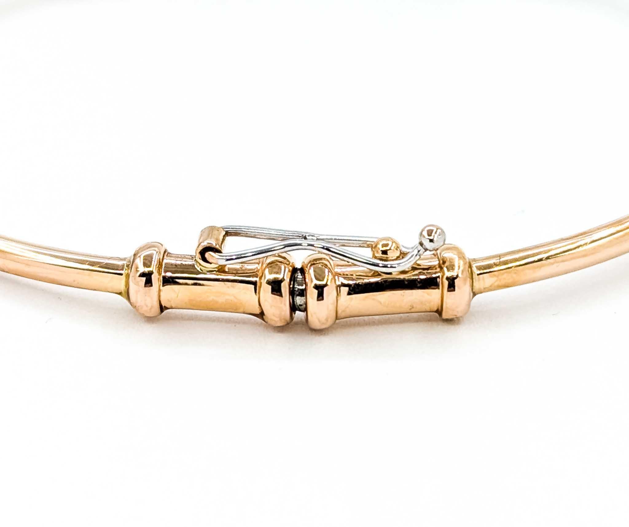 Bracelet sophistiqué en or rose 18k avec diamants en vente 4