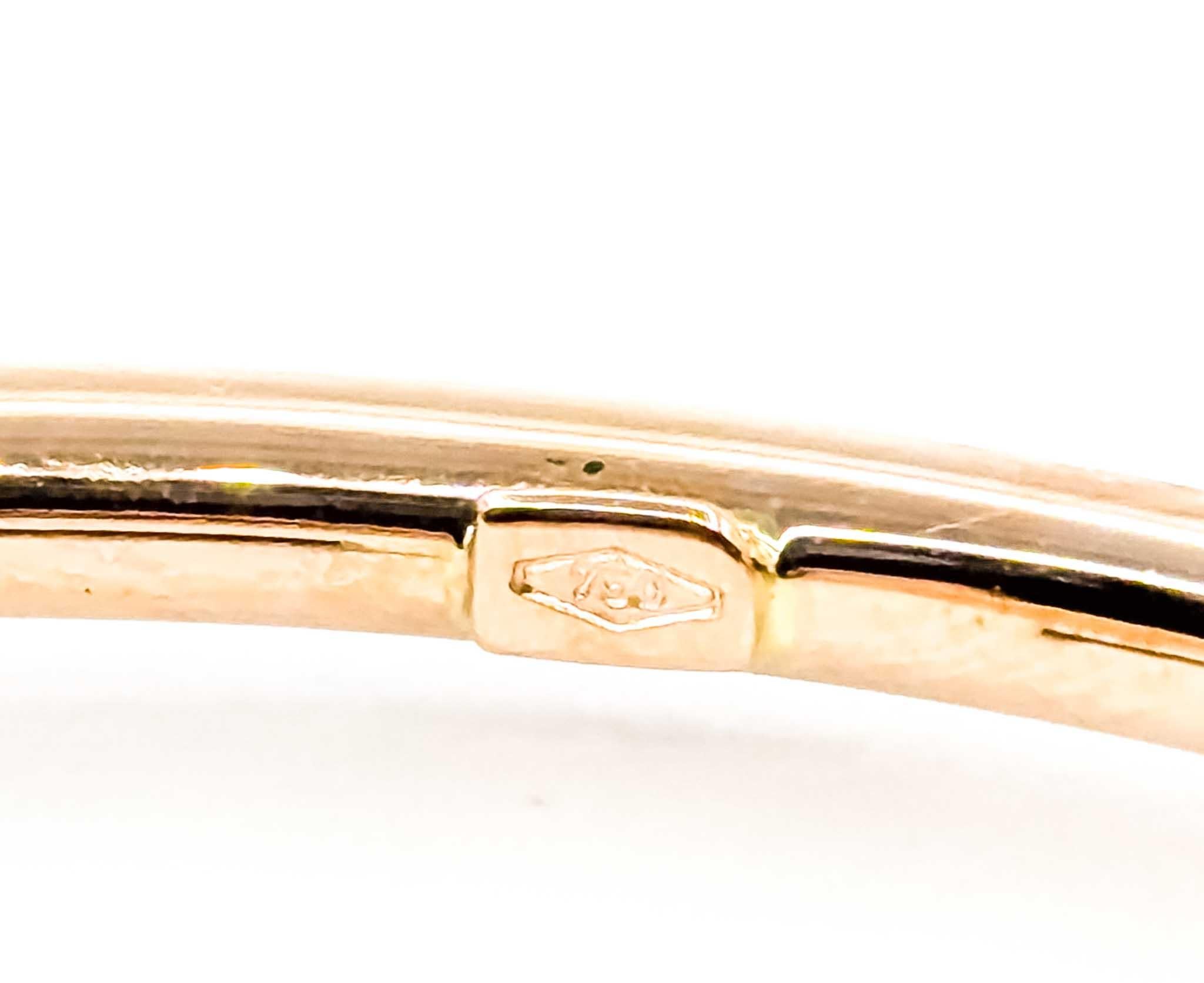 Bracelet sophistiqué en or rose 18k avec diamants en vente 5