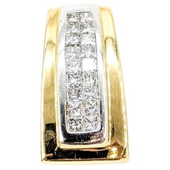 Pendentif sophistiqué en diamant 14k