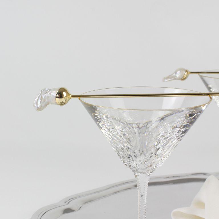 Raffiniertes Geschenkset - Ariol Cocktail Pick (2 Pieces) und der Perla (4 Pieces) (Organische Moderne) im Angebot