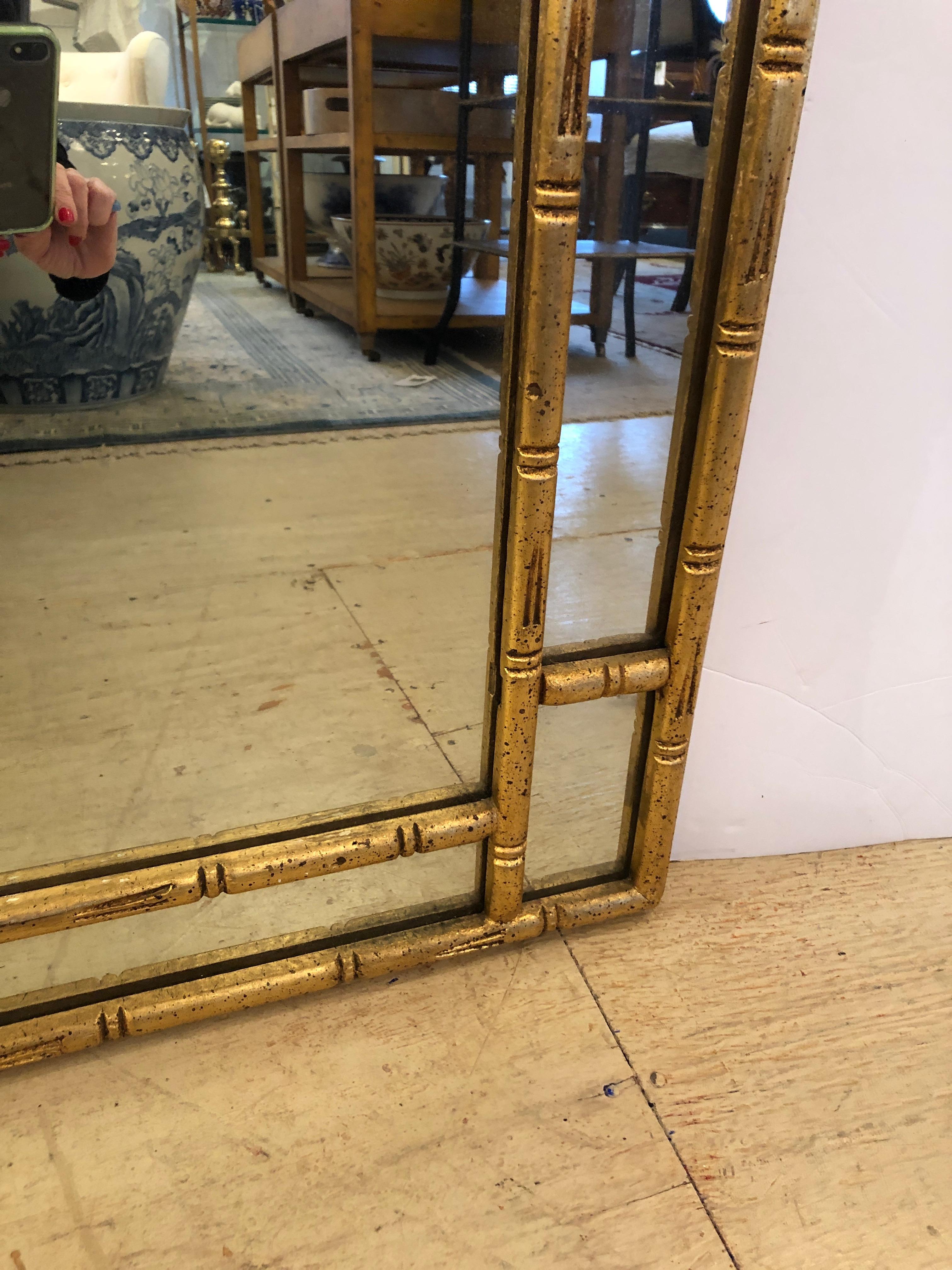 bamboo gold mirror