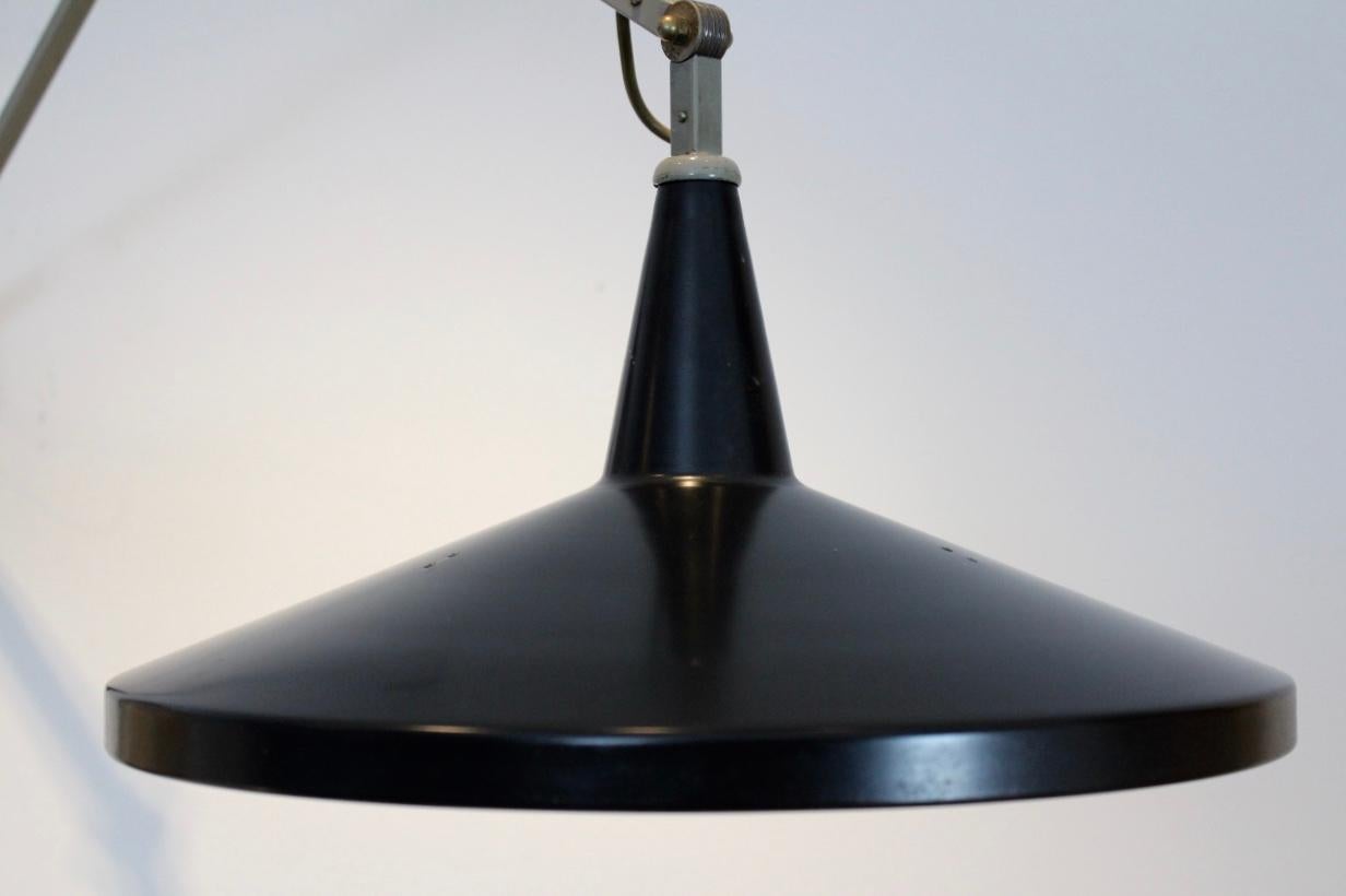 Dutch Sophisticated Gispen Panama Wall Lamp No.4050 by W. Rietveld and A.R. Cordemeyer