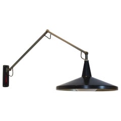 Sophisticated Gispen Panama Wall Lamp No.4050 by W. Rietveld and A.R. Cordemeyer