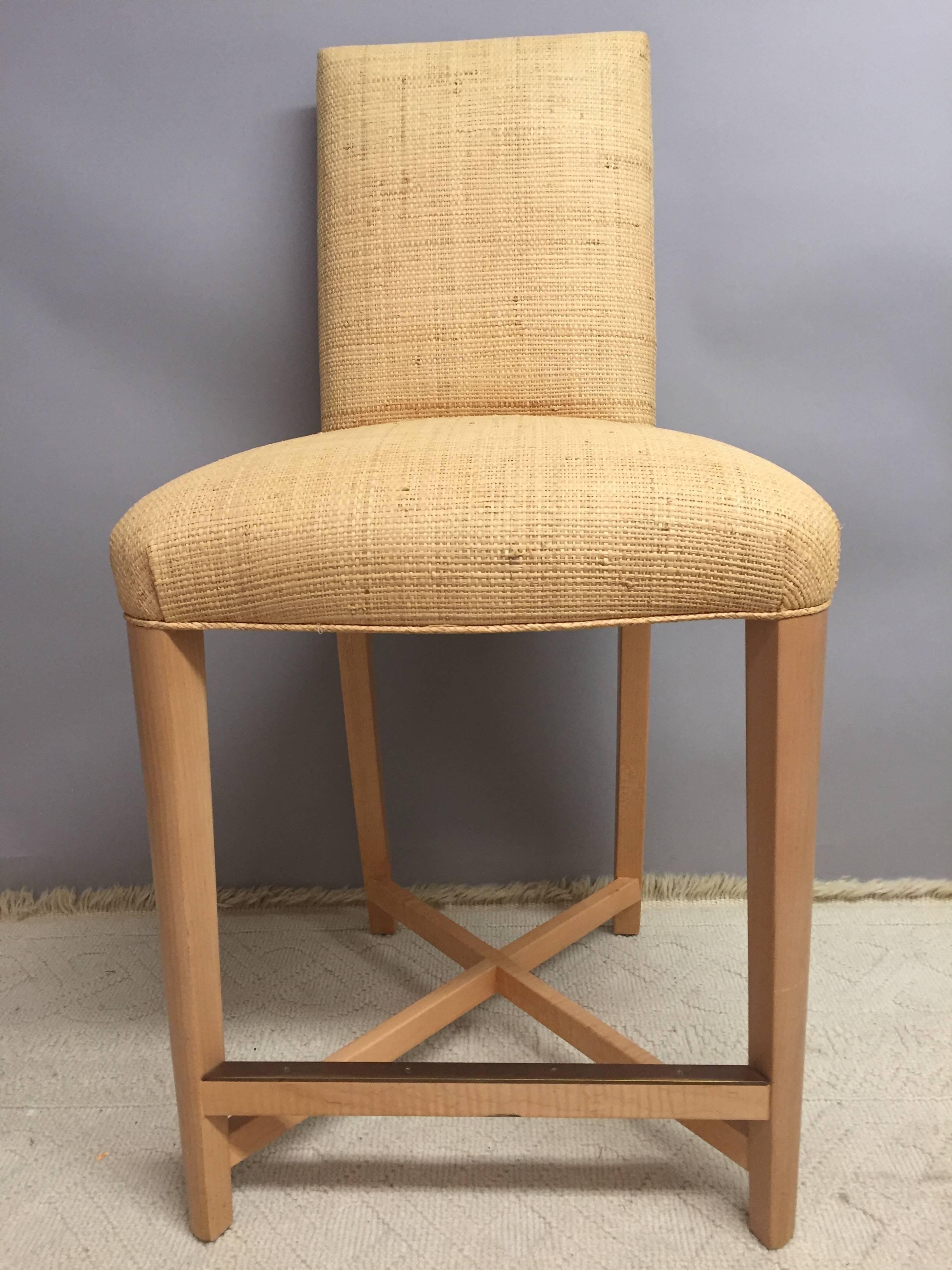 Sophisticated Italian Donghia Bar Stools In Excellent Condition In Hopewell, NJ