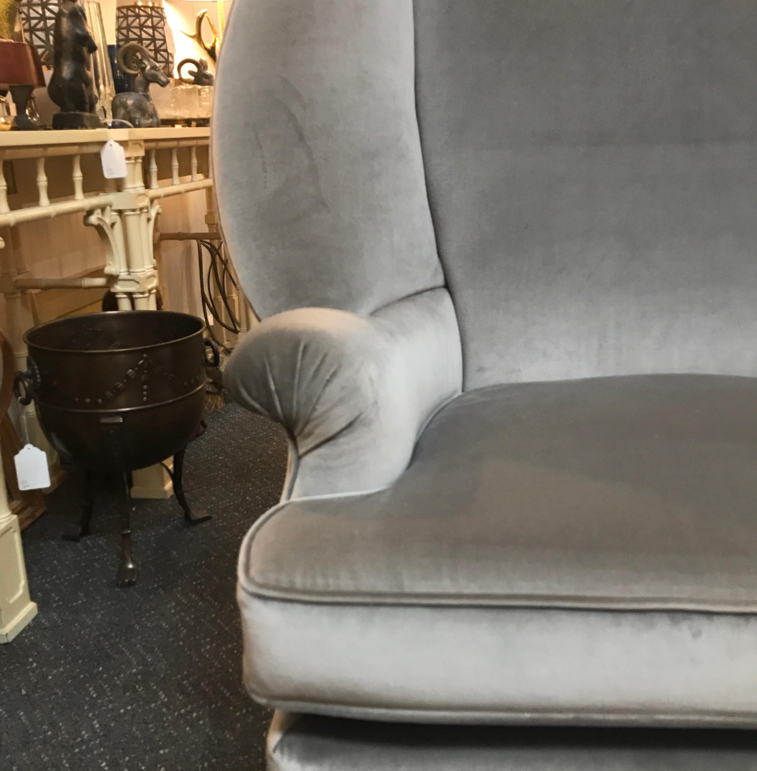 Sophisticated Large Wing Chair by Baker Furniture In Excellent Condition In Lambertville, NJ