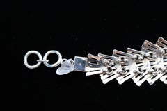 Sophisticated layered 925 silver bracelet