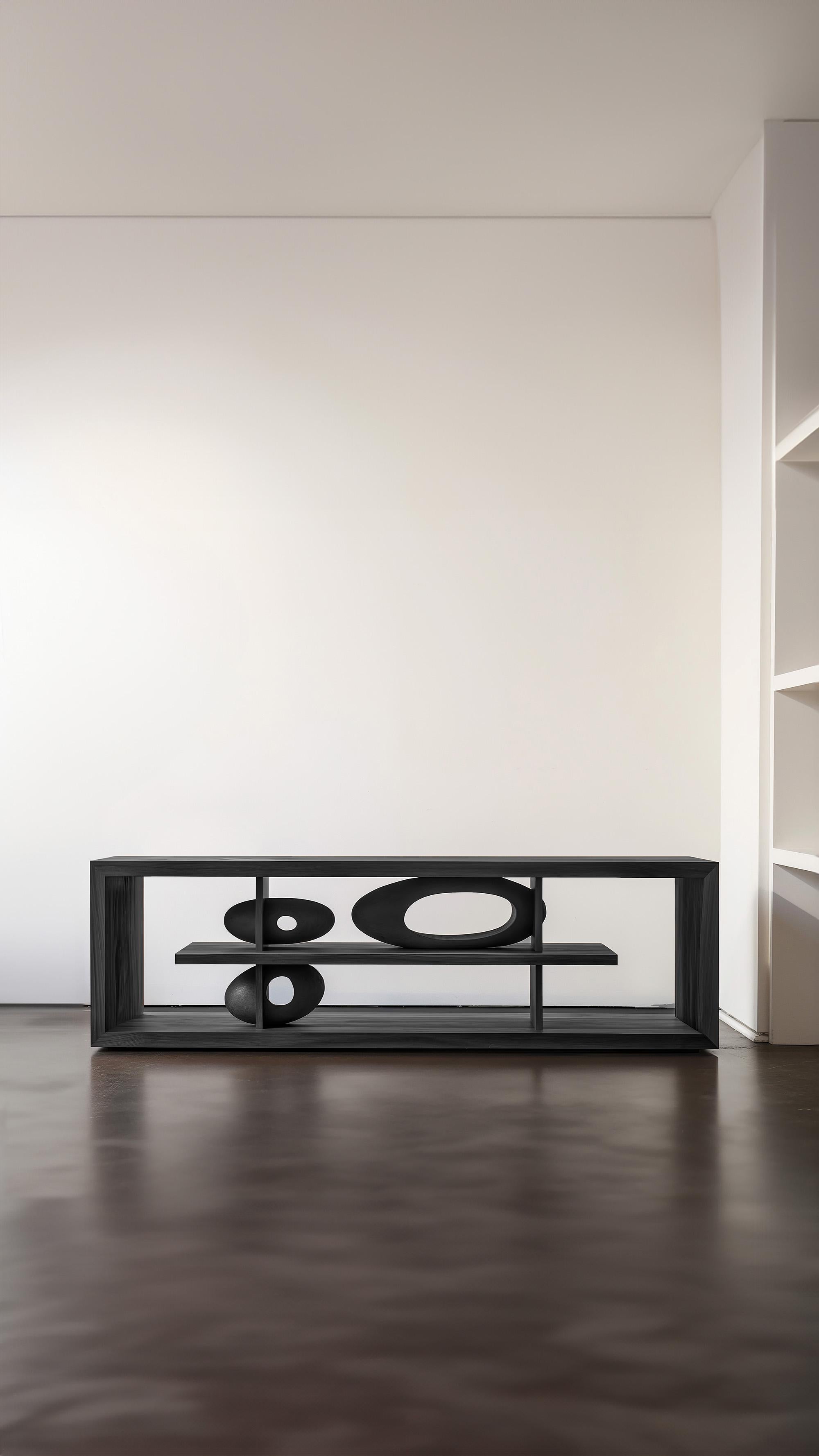 Contemporary Sophisticated Look Sideboard 3, Sereno Collection, Functional Art Sculpture For Sale