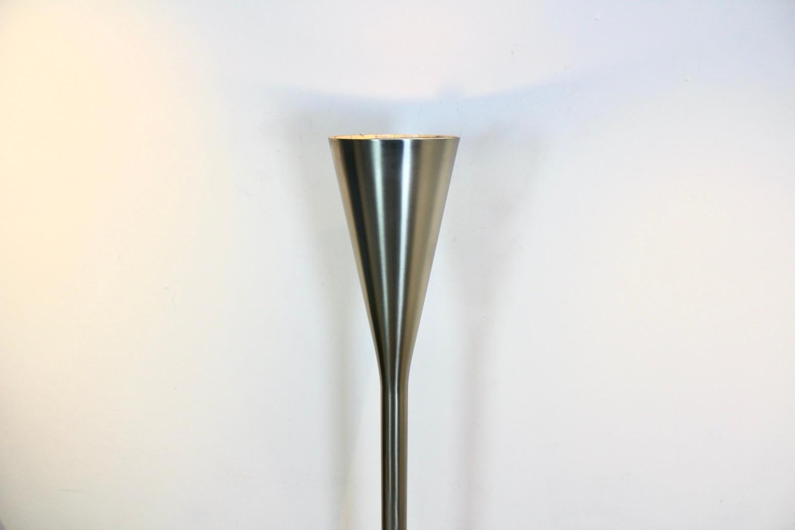 Stainless Steel Sophisticated Luminator Floor Lamp by Pietro Chiesa for Fontana Arte