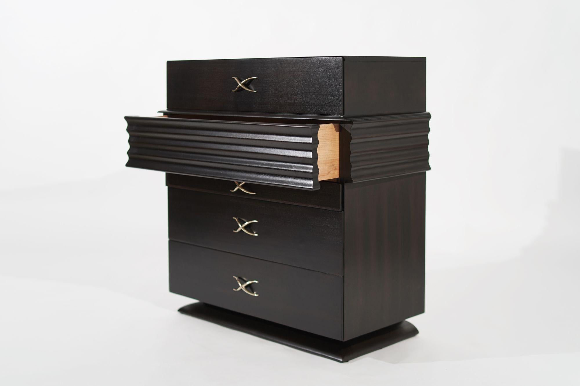 Sophisticated Mahogany Gentleman's Chest of Drawers, C. 1950s For Sale ...
