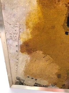 Sophisticated Mid-Century Modern Japanese Abstract Painting by Yoshio Minomura