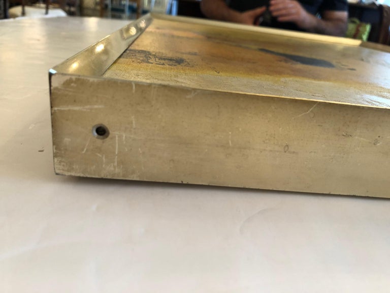 Sophisticated MidCentury Modern Japanese Abstract Painting by Yoshio