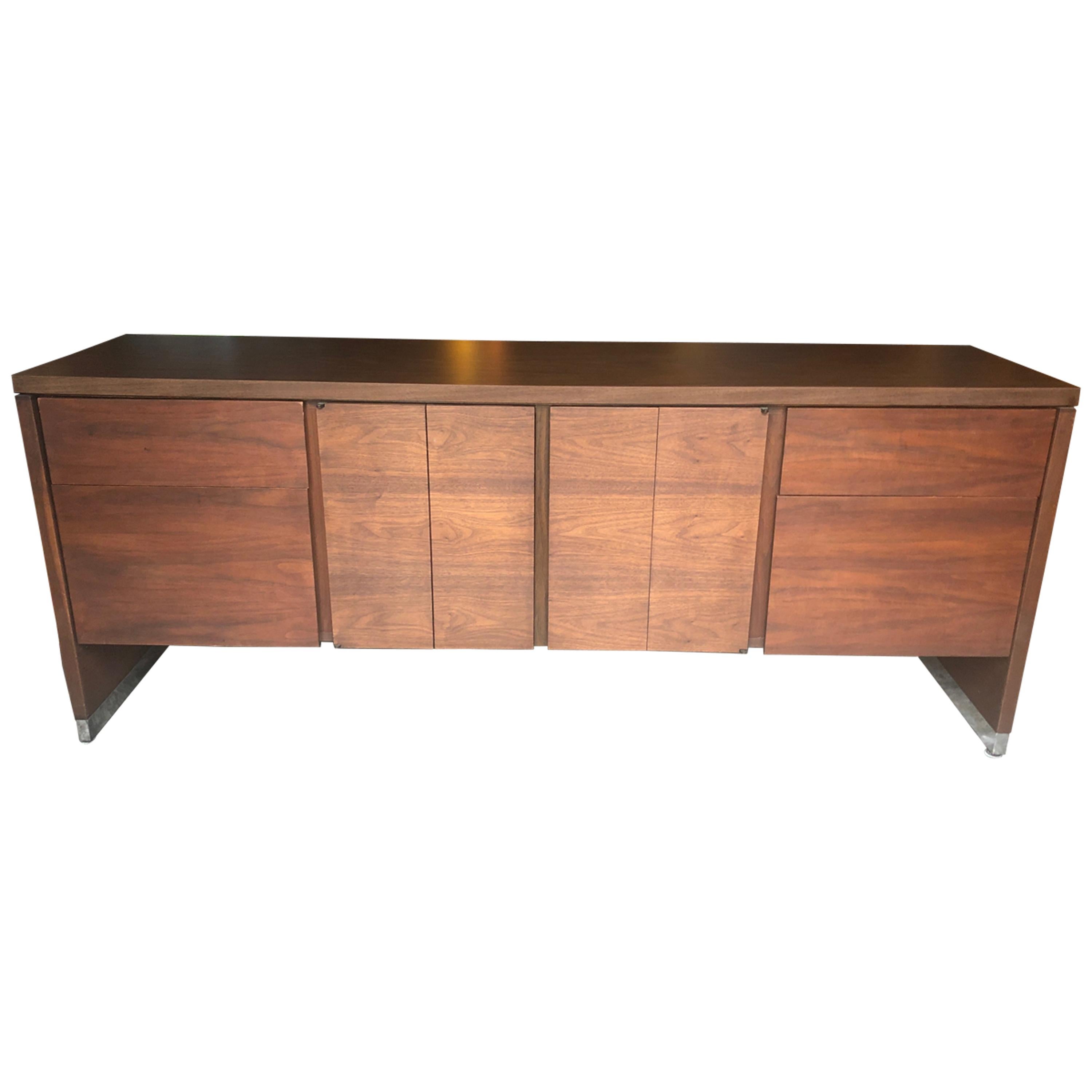 Sophisticated Mid-Century Modern Rectangular Console Cabinet