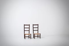 Chaises Prie Dieu sophistiquées du milieu du siècle, la paire