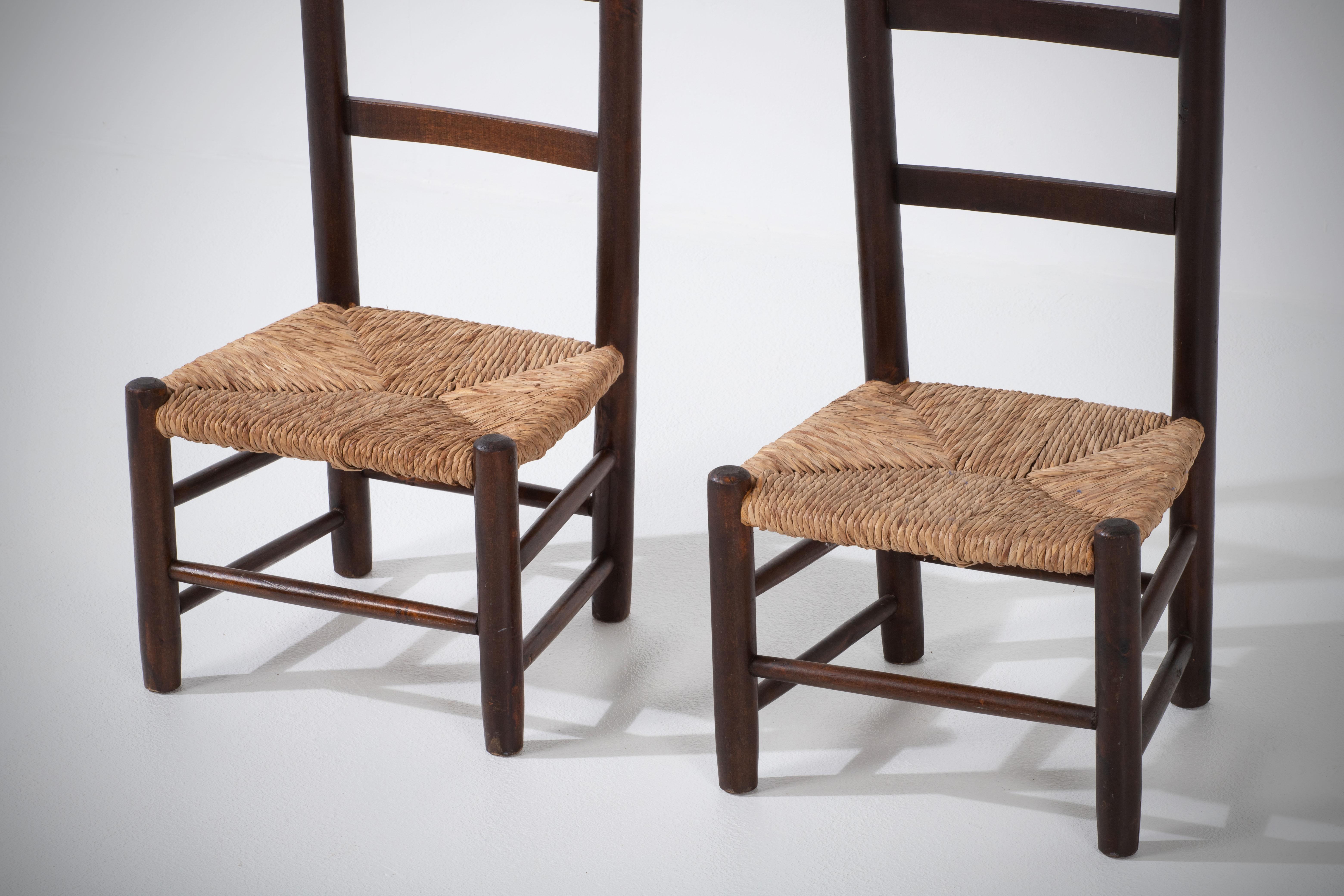 Mid-20th Century Sophisticated Mid-Century Prie Dieu Chairs, aPair For Sale