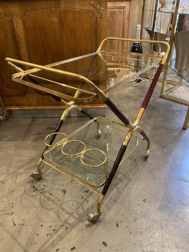 Sophisticated Midcentury French Drinks Trolley-Cesare Lacca In Good Condition In Copenhagen K, DK