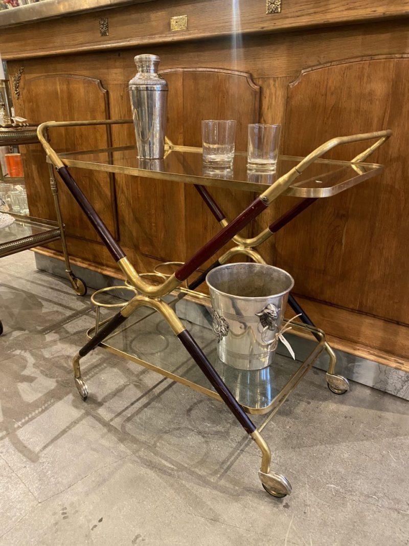Sophisticated Midcentury French Drinks Trolley-Cesare Lacca 1