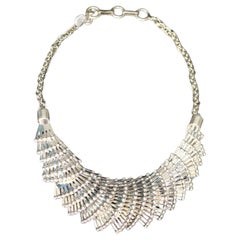 Sophisticated Multi Layered 925 silver necklace