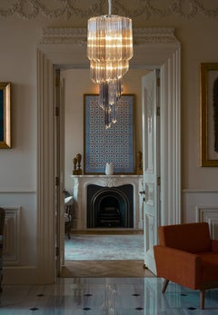 Sophisticated Murano Chandeliers – 54 quadriedri prisms transparent and smoked