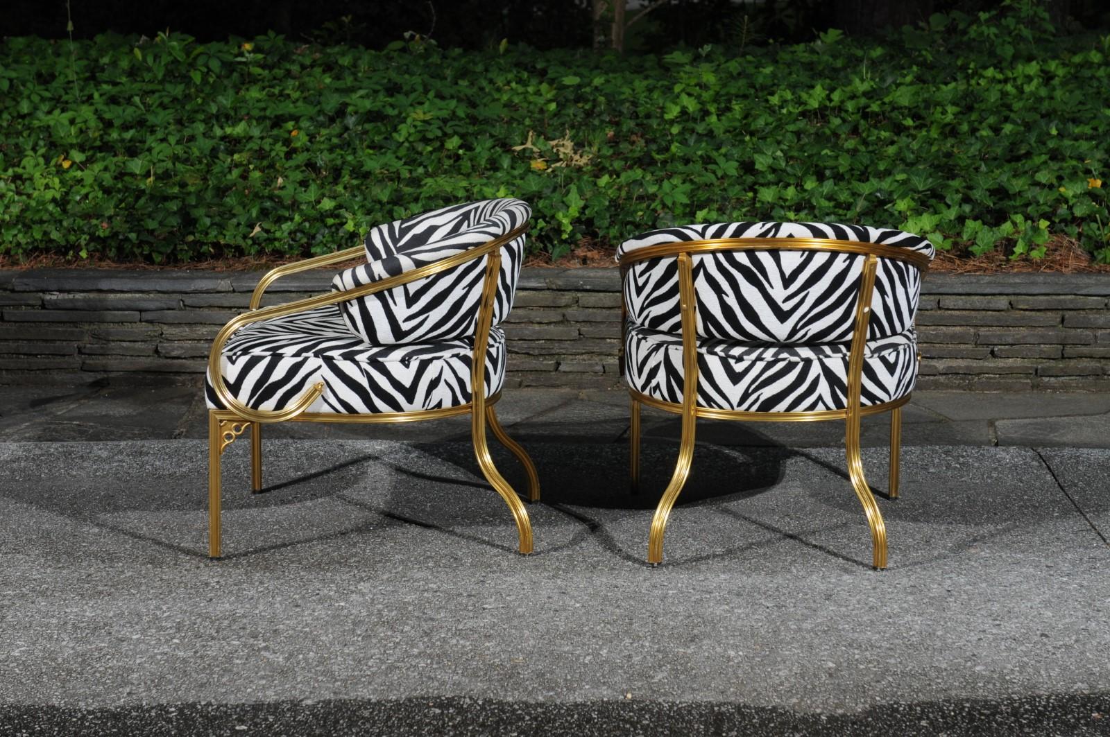 Paire de chaises longues Art Déco sophistiquées de John Van Korert pour Troy Sunshade  en vente 4