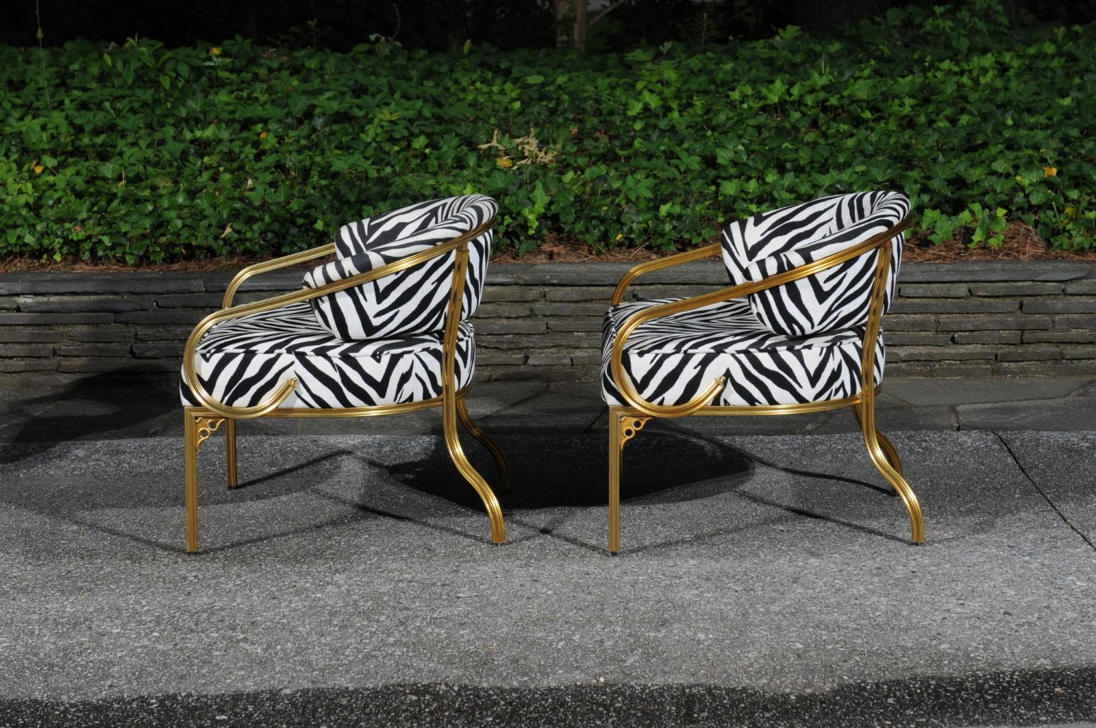 Paire de chaises longues Art Déco sophistiquées de John Van Korert pour Troy Sunshade  en vente 5