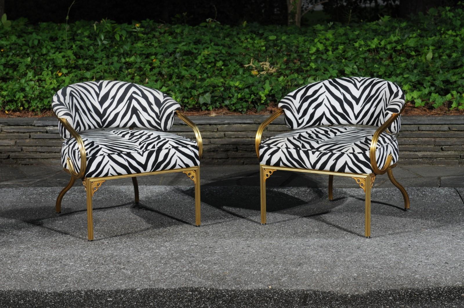 Paire de chaises longues Art Déco sophistiquées de John Van Korert pour Troy Sunshade  en vente 7