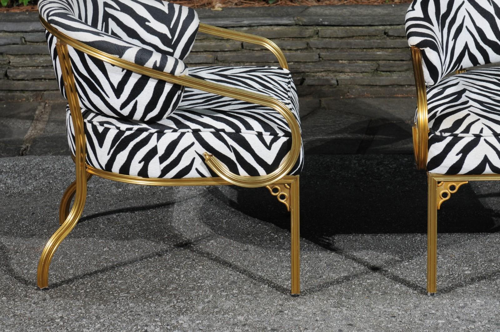 Paire de chaises longues Art Déco sophistiquées de John Van Korert pour Troy Sunshade  en vente 11