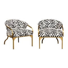 Sophisticated Pair of Art Deco Loungers by John Van Korert for Troy Sunshade