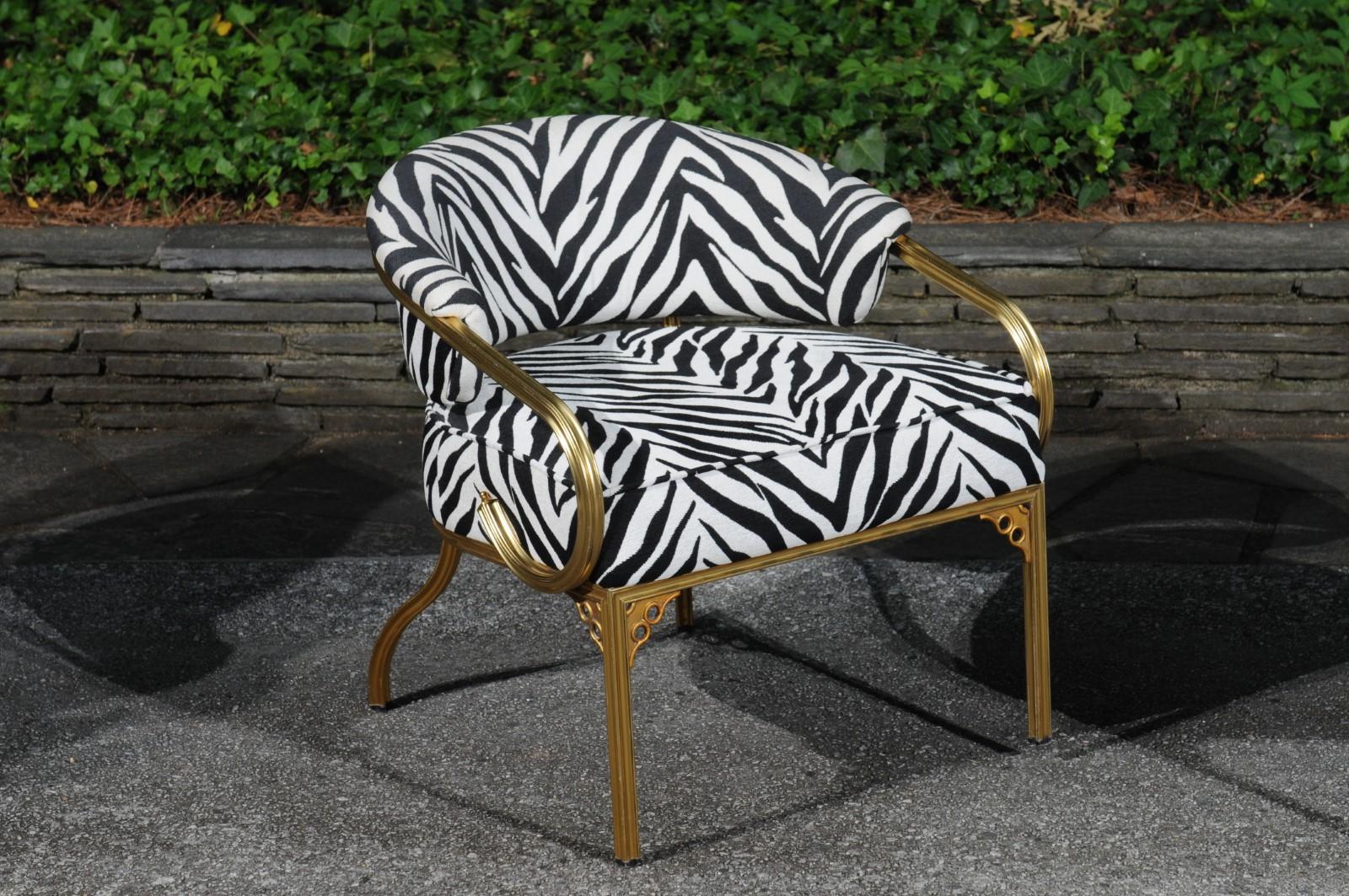Américain Paire de chaises longues Art Déco sophistiquées de John Van Korert pour Troy Sunshade  en vente