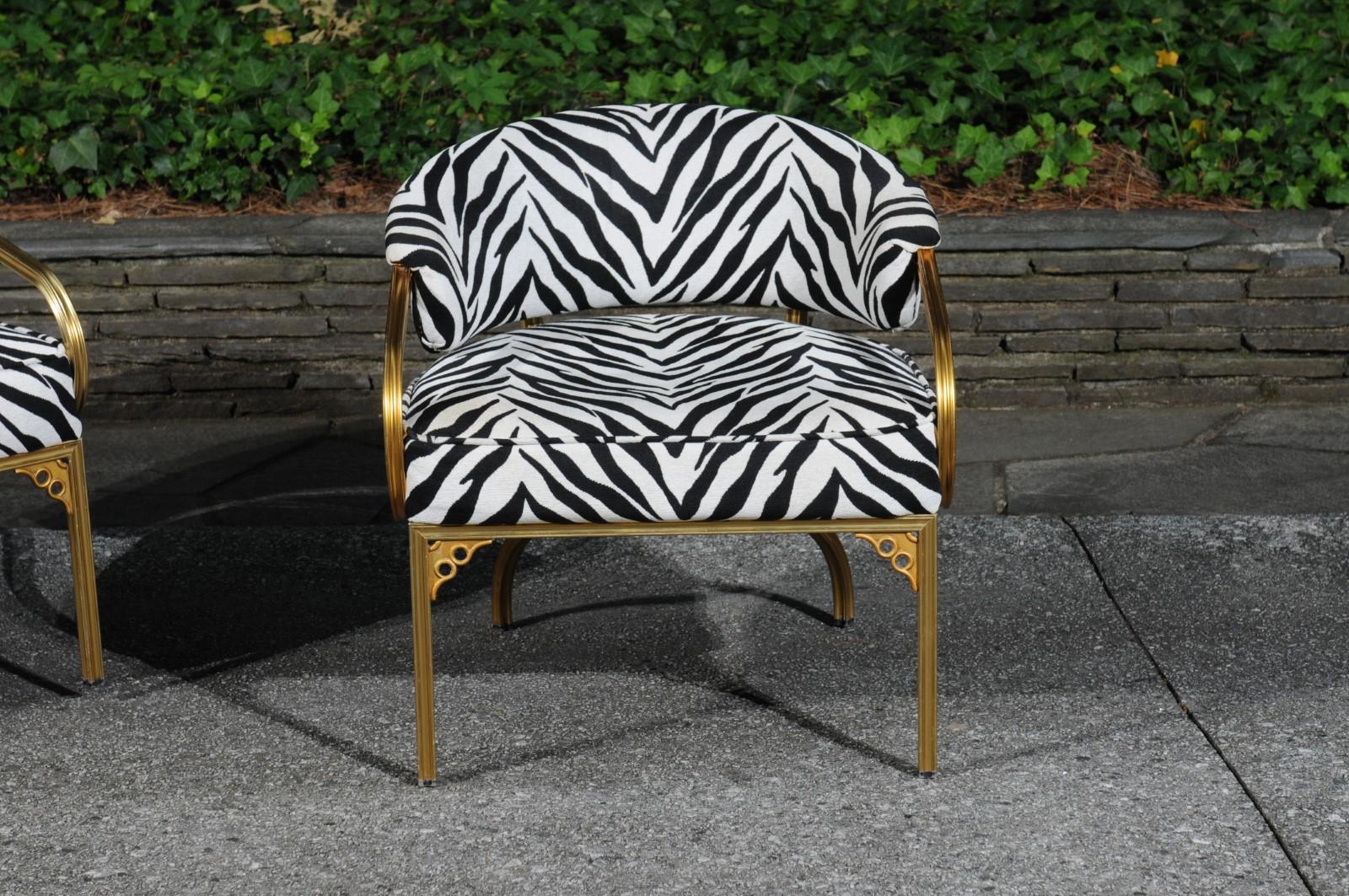 Paire de chaises longues Art Déco sophistiquées de John Van Korert pour Troy Sunshade  Excellent état - En vente à Atlanta, GA