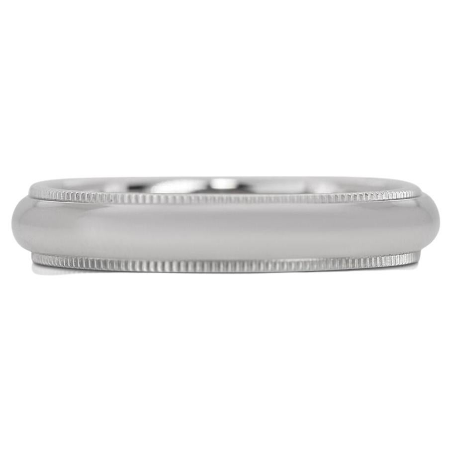 Sophisticated Platinum Ring For Sale