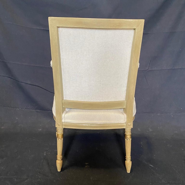 Sophisticated Set of Four 19th Century French Neoclassical Side Dining Chairs For Sale 6