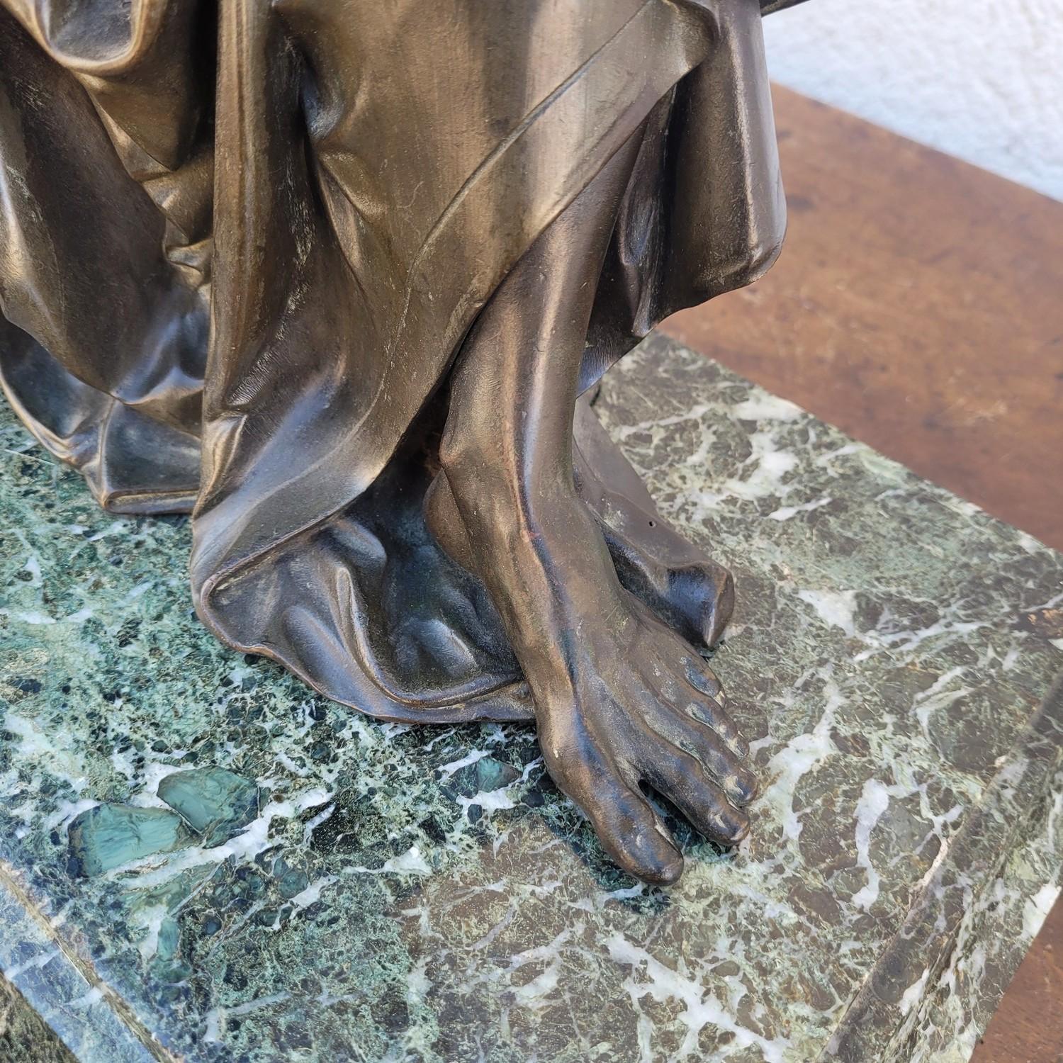 Sofocle, grande scultura in bronzo, XIX secolo in vendita 4