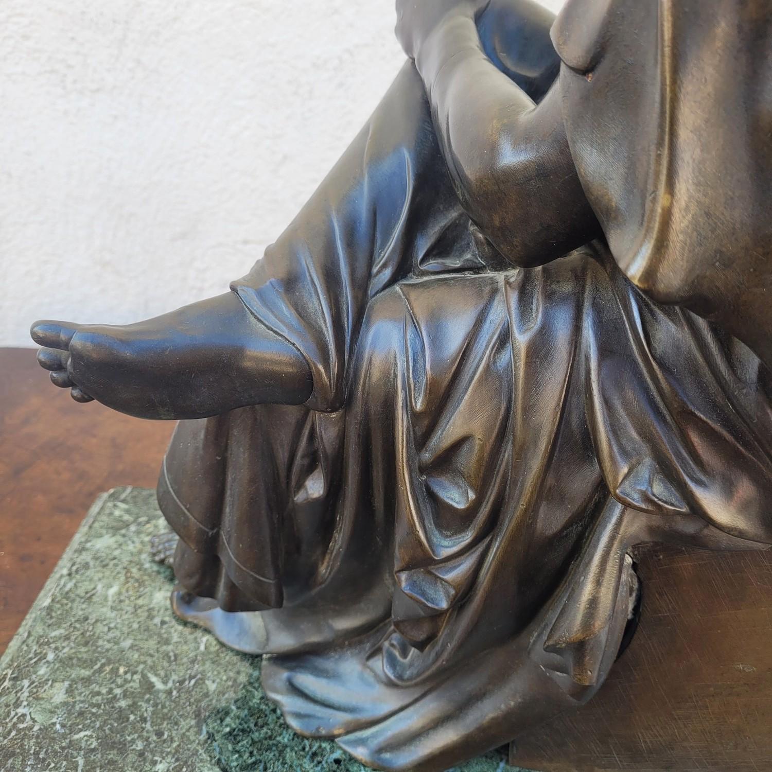 Sofocle, grande scultura in bronzo, XIX secolo in vendita 7