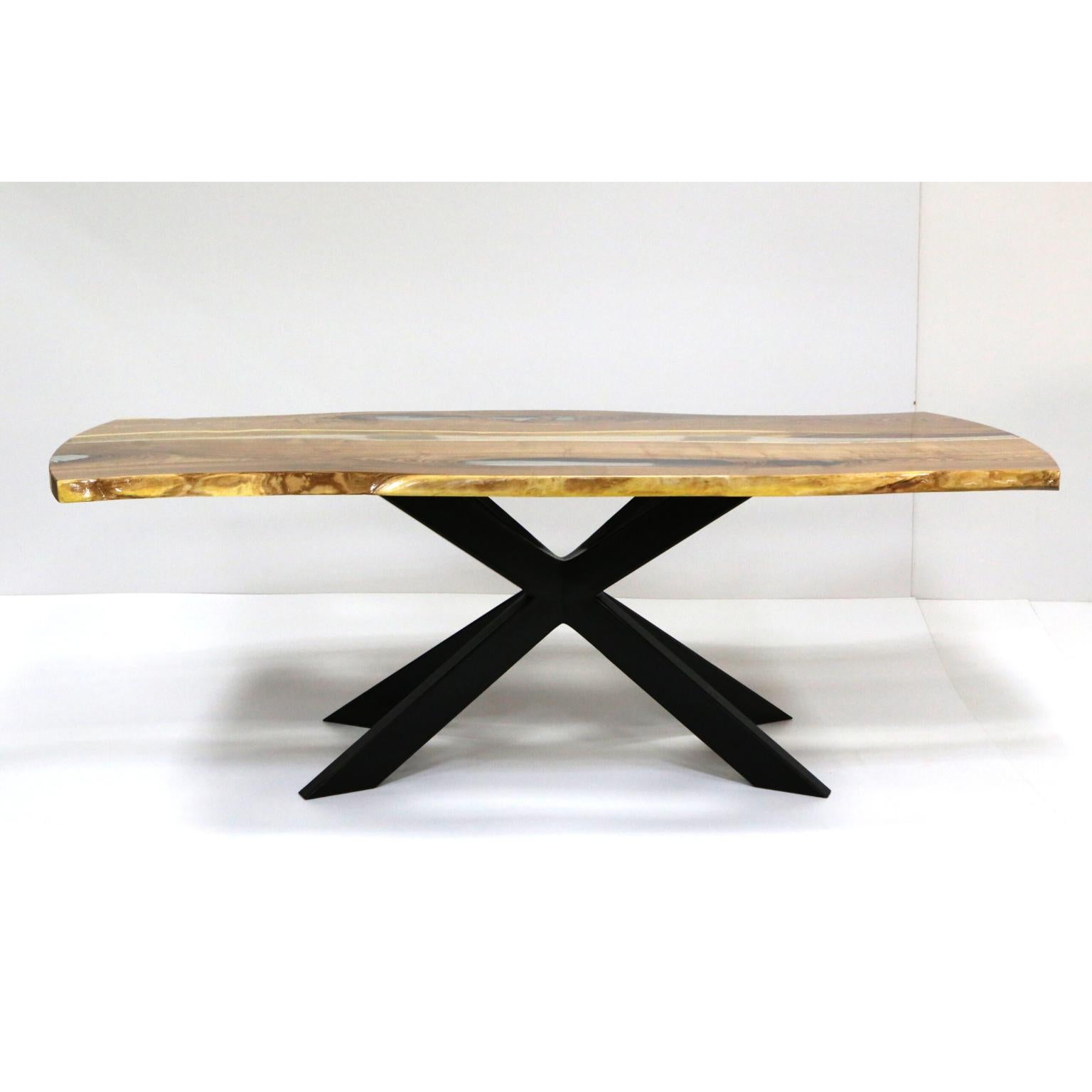 Sophore Dining Table by KV Design
One Of A Kind
Dimensions: D 100 x W 220 x H 77 cm.
Materials: Wood, metal, and epoxy.

Everything is custom-made 1 of 1 edition. Please contact us.

The dining table is an essential part of your home interior
As we
