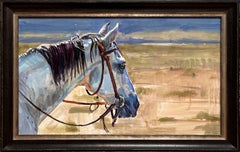 "Time of Day" (2018) By Sophy Brown, Original Mixed Media Horse Painting